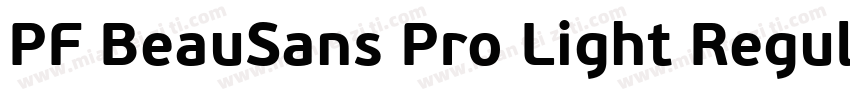 PF BeauSans Pro Light Regular字体转换